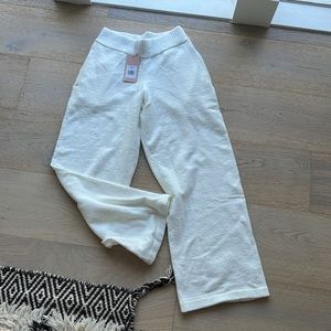 Eberjey ivory recycled boucle sweatpants